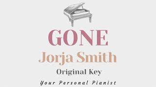 Gone  Jorja Smith Original Key Karaoke  Piano Instrumental Cover with Lyrics [upl. by Lesirg294]