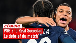 PSG 20 Real Sociedad  Le débrief du match aller dans LÉquipe du Soir [upl. by Deeas]