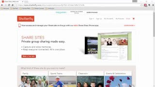 Shutterfly Share Sites introduction [upl. by Eilak384]