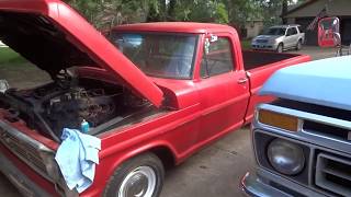 Will It Run Replacing The Fuel Pump 1969 Ford F100 Ranger [upl. by Thill]