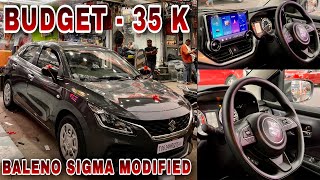 Maruti Baleno Sigma Modified Under 35K 🔥 Baleno Modified ✅ Baleno Modification ✅ New Baleno 2024 ✅ [upl. by Attikin287]