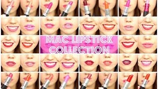 Updated MAC Lipstick Collection 2014  velvetgh0st ♡ [upl. by Sremlahc]