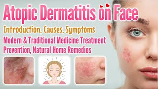 Atopic dermatitis on face causes symptoms treatment prevention home remedy  Eczema on face [upl. by Enialb628]