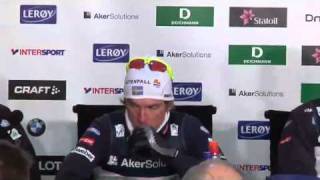 Mens relay press conference Oslo 2011 [upl. by Noned]