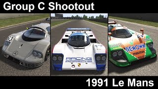 Assetto Corsa Group C Laptime Shootout  1991 Le Mans [upl. by Oppen]