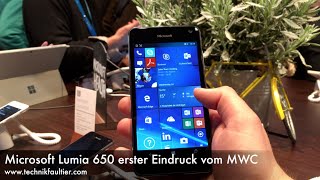 Microsoft Lumia 650 erster Eindruck vom MWC [upl. by Nibaj]