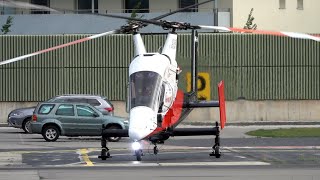 RARE Rotex Kaman KMax K1200 HBZTW Intermeshing Rotors Helicopter  Start Up and Take Off [upl. by Alikee]