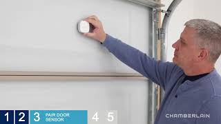 How to Install the Chamberlain Smart Garage Control and Get Connected Using the myQ App [upl. by Ahsya291]