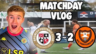 Matchday Vlog Bromley Women 32 AFC Portchester Ladies [upl. by Armallas]