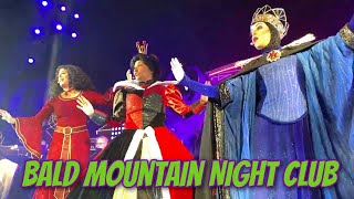 Disneyland After Dark Villains Nite quotBald Mountain Night Clubquot Revue Full Show Front Row [upl. by Arrahs]