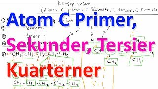 Atom C Primer C Sekunder C Tersier C Kuarterner [upl. by Kenzie739]