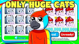 i traded all of my HUGE FESTIVE CATS pet simulator x [upl. by Ymmot]