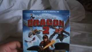 How to Train Your Dragon 2 BluRay Unboxing [upl. by Enajyram]