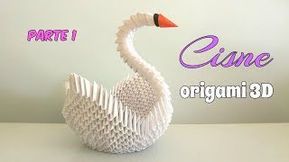 CISNE ORIGAMI 3DPRIMERA PARTEpaso a paso [upl. by Ennobe]