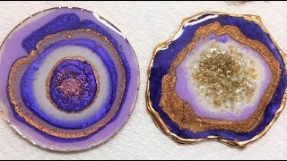 38 5 Ways to Create Geode Resin Coasters on a Budget [upl. by Towny379]