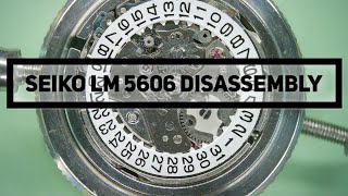 Seiko Lordmatic LM 5606 Disassembly watchrepair [upl. by Neyu]