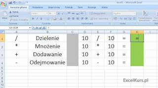 Excel 2007 Podstawy Kurs Dla Początkujących  Formuły i liczenie  Część 1 [upl. by Yecak449]