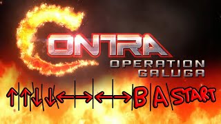 Contra Operation Galuga SECRET Konami Code 30 lives [upl. by Henleigh]