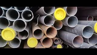 Seamless Hydraulic Pipe Silver Round Mild  Steel Seamless Pipe  Ms Interpipe video iron jindal [upl. by Jesus]