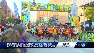 IMT Des Moines Marathon expecting big boost after Twin Cities Marathon was canceled [upl. by Nylarat]