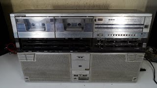 RADIO GRABADOR TAPE PLAYER SHARP GF555 JAPAN 1980 RESTAURACION P1 [upl. by Enimaj]