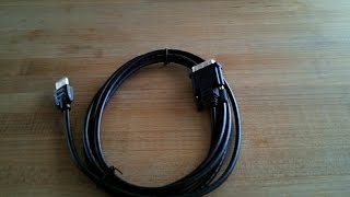 Unboxing HDMI to DVI Adapter Cable by Amazon Basics [upl. by Nwaf479]