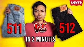 Which Jean Is Better  Levis 511 Slim vs 512 Slim Taper [upl. by Feilak]