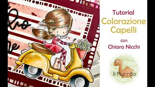 Tutorial colorazione capelli con pennarelli e matite [upl. by Dulla529]