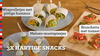 3x hartige snacks  Gezond recept  Voedingscentrum [upl. by Marlene]