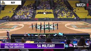 6A 5A Drill Team UHSAA 2018 State Tournament Semifinals Pods 1 and 2 [upl. by Amerd]