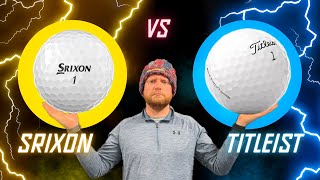 SRIXON ZSTAR QStar AD333  Golf Ball Test vs TITLEIST PRO V1 [upl. by Aromat]