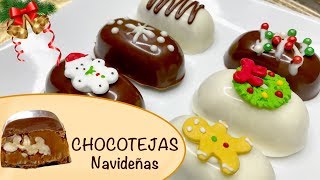 CÓMO HACER CHOCOTEJAS NAVIDEÑAS  bombones de navidad  LUNA MIA [upl. by Akenet]