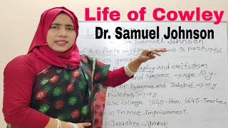 Life of Cowley by Samuel Johnson  Life of Cowley  Summary and Analysis  in Bangla [upl. by Eladal]