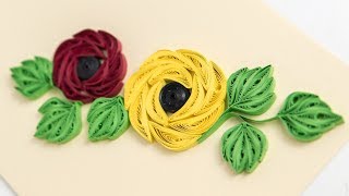 Modern Greeting Cards Paper Quilling Design by HandiWorks [upl. by Eelsha]