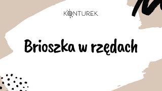 Brioszka w rzędach  ścieg angielski  ścieg patentowy  ściągacz angielski [upl. by Freeland]