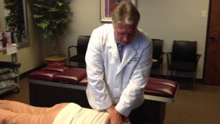 Your Houston Chiropractor Dr Gregory Johnson Treats A Patient With A Thoracic Spine Kyphosis [upl. by Fredi]