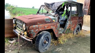 Full restoration ancient UAZ 469  Restoring and repair antique uaz 469 cars [upl. by Annim]