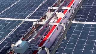 Demo Washing of the Photovoltaic Panels Spalare panouri fotovoltaice [upl. by Aeriell]