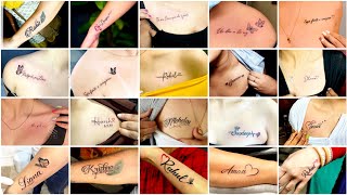 Popular name Tattoo designs Name Tattoo ideasname tattoo designs trending tattoo designs [upl. by Eanat]