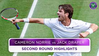 Thrilling British clash  Cameron Norrie vs Jack Draper  Highlights  Wimbledon 2024 [upl. by Silverstein]