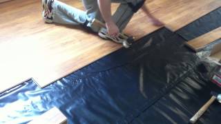 How to install Pergo laminate flooring on concrete subfloor [upl. by Ardin855]