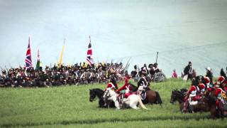 French Charge the British Squares Waterloo 200th Reenactment [upl. by Darnell]