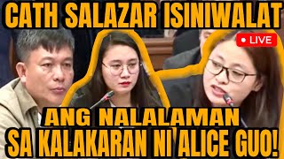 CATH SALAZAR IBINUNYAG ANG KATOTOHANAN SA KALAKARAN NI ALICE GUO [upl. by Clarissa]