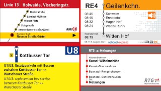 Ansagenmix diverse automatische Haltestellenansagen 4 [upl. by Aleece]