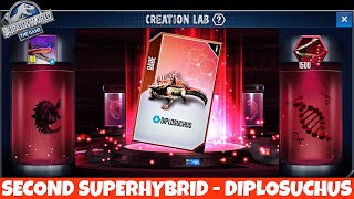 DIPLOSUCHUS  Second Superhybrid Unlocked  Jurassic World The Game [upl. by Rocco]