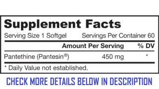 Jarrow Formulas Pantethine 450mg 60 Softgels [upl. by Ainex]