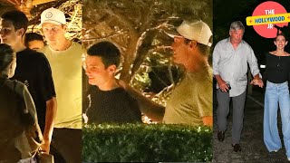 TOM BRADY GRABS DINNER WITH OLDER SON JOHN amp ALEC BALDWIN AND HILARIA LEAVE DINNER IN THE HAMPTONS [upl. by Allanson]