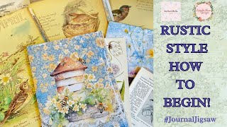 Get Creative And Craft A Rustic Junk Journal With Me journaljigsaw [upl. by Raynah763]