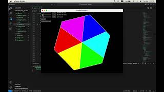 Radially partitioning regular polygon with equal area [upl. by Gereron875]