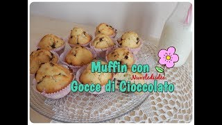 Ricetta Muffin con gocce di cioccolato Semplici da realizzare [upl. by Gloria]